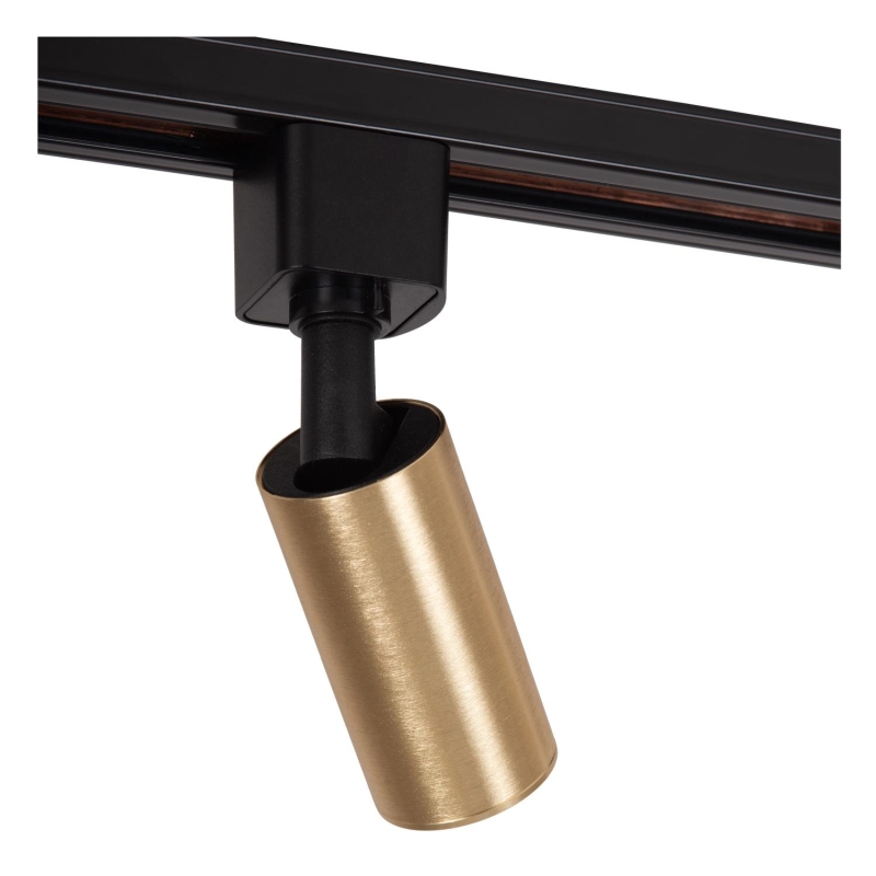 Lucide TRACK RITMO Track spot - 1-circuit Track lighting system - 1xGU10/MR11 - Matt Gold / Brass (Extension)